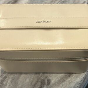 Vera Wang Ivory Travel Case / Make-up Case / Toiletry Case